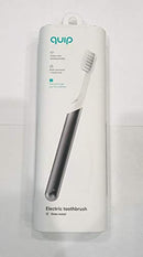 quip Adult Electric Toothbrush - Sonic Toothbrush with Travel Cover & Mirror Mount, Soft Bristles, Timer, and Metal Handle - Slate Quip