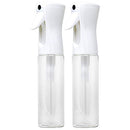 PACK OF 2 Continuous Sprayer Hair Water Ultra Fine Mister Spray Bottle Propellant Free for Hairstyling, Cleaning, Gardening, Misting & Skin Care BPA Free 10oz / 300ml By alpree (Clear) alpree