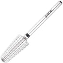 PANA Nail Carbide Volcano Bit - Two Way Rotate use for Both Left and Right Handed - Fast remove Acrylic or Hard Gel - 3/32" Shank - Manicure, Nail Art, Drill Machine (Extra Coarse, Silver) PANA