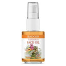 Badger - Face Oil, Seabuckthorn, Certified Organic, Seabuckthorn Oil, Organic Face Oil, Moisturizing Facial Oil, Natural Face Oil, 1 oz Glass Bottle Badger