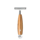 MÜHLE VIVO Olive Wood Closed Comb Safety Razor - Clean Shaving, Modern Design M MÜHLE