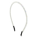 Thin Rainbow White Crystal Beads Chains Hair Crown Headband Hair Hoop Hairband Party, Unique COOLSTEELANDBEYOND