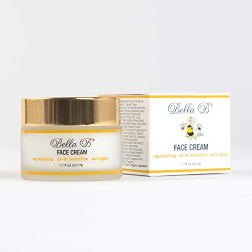 BELLA B Face Cream 1.7 oz Jar - Facial Glow - Pregnancy Skincare - All Natural Face Moisturizer - Organic Face Cream - Prenatal Skin Care - Organic Facial Moisturizer for Sensitive Skin Bella B