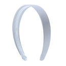 Grey 1 Inch Satin Hard Headband Motique Accessories