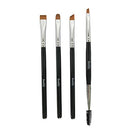 BENLILY 4pcs Eyebrow Brushes Set Eyeliner Groom Kit - Angled, Flat, Shader, and Spoolie Brush Benlily