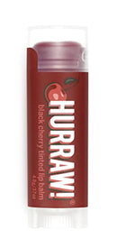 Hurraw! Black Cherry Tinted Lip Balm: (Sheer Red Tint) Organic, Certified Vegan, Cruelty and Gluten Free. Non-GMO, 100% Natural Ingredients. Bee, Shea, Soy and Palm Free. Made in USA HURRAW!