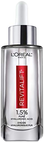 L’Oreal Paris 1.5% Pure Hyaluronic Acid Serum for Face with Vitamin C from Revitalift Derm Intensives for Dewy Looking Skin, Hydrate, Moisturize, Plump Skin, Reduce Wrinkles, Anti Aging Serum, 1.7 Oz L'Oreal Paris