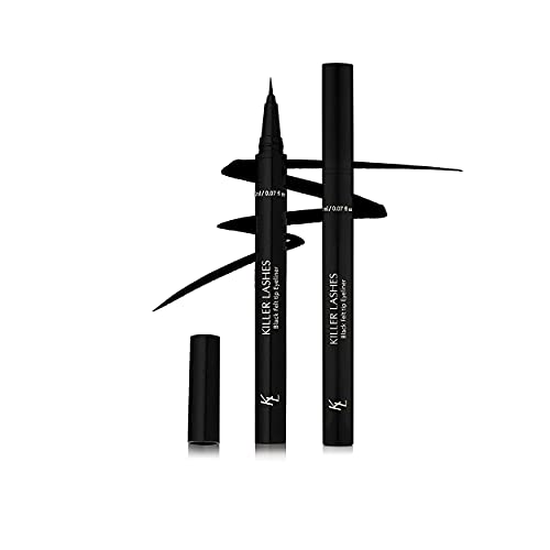 KL Killer Lashes Black Liquid Eyeliner Pen with Felt-Tip for Natural and Statement Looks KL KILLER LASHES