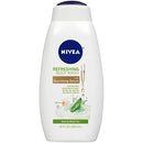 NIVEA Basil and White Tea Body Wash with Nourishing Serum Bottle, 20 Fl Oz NIVEA