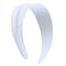 White 2 Inch Wide Satin Hard Headband with No Teeth Head band for Women and Girls (Motique Accessories) Motique Accessories