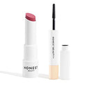 Honest Beauty Tinted Lip Balm, Summer Melon | Vegan, 0.141 Oz. and Honest Beauty Extreme Length Mascara + Lash Primer | 2-in-1 Boosts Lash Length, Volume & Definition, 0.27 fl. oz. Honest Beauty