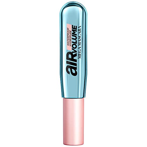 L'Oreal Paris Air Volume Mega Mascara, Lightweight Mega Volume Washable, WATERPROOF Blackest Black, 0.3 fl. oz. L'Oreal Paris