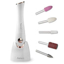 Fancii Professional Electric Manicure & Pedicure Nail File Set with Stand - The Complete Portable Nail Drill System with Buffer, Polisher, Shiner, Shaper and UV Dryer (Champagne Gold) Fancii