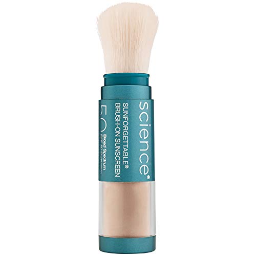Colorescience Brush-On Sunscreen Mineral Powder for Sensitive Skin, Medium Colorescience