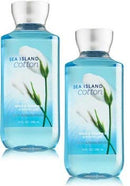 Bath and Body Works 2 Pack Sea Island Cotton Shower Gel 10 Oz. Bath and Body Works