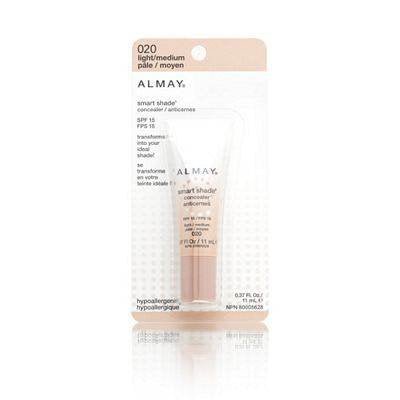 Concealer by Almay, Face Makeup, Medium Coverage Concealer, Creamy Finish, Oil Free, Hypoallergenic, Fragrance Free, Dermatologist Tested, 020 Light Medium Mine, 0.37 Oz Almay