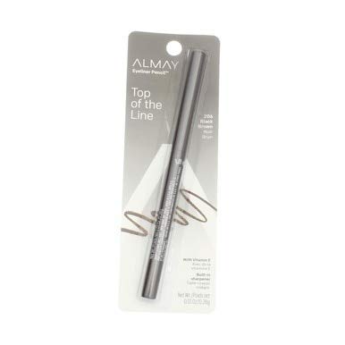Almay Eyeliner Pencil, Black Brown [206], 0.01 oz (Pack of 4) Almay