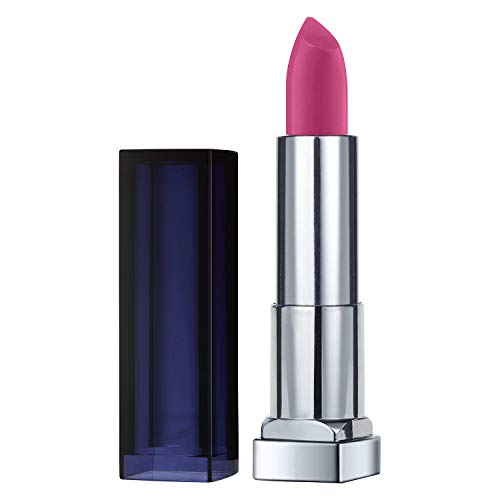 Maybelline New York Color Sensational Pink Lipstick Matte Lipstick, Fiery Fuchsia, 0.15 Ounce, Pack of 1 Maybelline New York