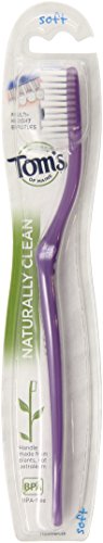 Tom's of Maine Adult Dye Free Toothbrush Soft Bristles, 1 Count Tom's of Maine
