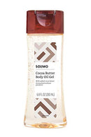 Amazon Brand - Solimo Body Oil Gel with Cocoa Butter, Paraben Free, 6.8 Fluid Ounce Solimo