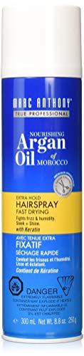 Marc Anthony Argan Oil of Morocco Volume Hairspray for Women with Keratin - Hair Styling Product & Anti Frizz Hair Heat Protectant Spray - Extra Hold, Texture, Volumizing Hair Styling & Hair Shine Marc Anthony