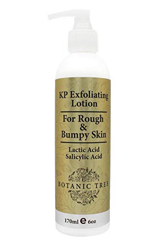 Botanic Tree KP Body Lotion W/ AHA -Keratosis Pilaris Treatment Body Lotion with Salicylic Acid, Lactic Acid -Exfoliating KP Peel Skin Care Lotions for Acne,Rough & Bumpy Skin- Fragrance Free. Botanic Tree