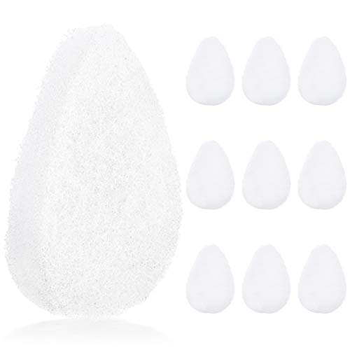 10 Pack Facial Sponge For Daily Deep Cleansing And Regular Exfoliating - Regular Buff Puff Style Exfoliating Pads Perfect Puf For Removing Dead Skin, Dirt & Makeup - Normal to Oily - Made In The USA IMPRESA