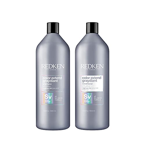 Redken Color Extend Graydiant Purple Shampoo | Hair Toner For Gray & Silver Hair | Tones & Strengthens Hair REDKEN