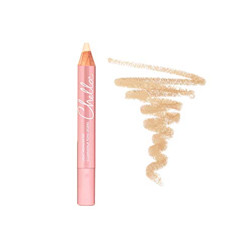 Chella Highlighter Pencil, Light - Vegan, Cruelty Free, Paraben Free, Gluten Free - Use as a Highlighter, Concealer and Under Eye Liner Chella