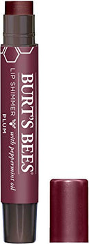 Burt's Bees® 100% Natural Origin Moisturizing Lip Shimmer, Plum, 1 Tube - Pack of 4 (Package May Very) Burt's Bees
