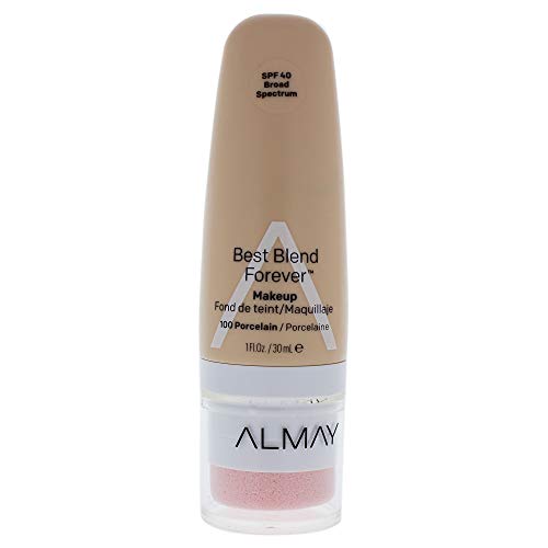 Almay Best Blend Forever Foundation, Porcelain, 1 fl. oz, SPF 40 Broad Spectrum Almay