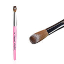 Yasterd Acrylic Nail Brush 100% Pure Kolinsky Acrylic Brushes for Nails Size 14 Oval Round Shaped Nail Brush for Acrylic Powder Application Pink Wooden Handle Professional Nail Art Manicure Tool Yasterd