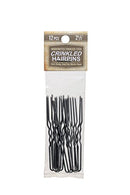 Crinkled Stainless Steel Heavy Duty Snagless Hairpins Pack of 12 Handmade Hair Pin (2 1/2 Inch) AMISH VALLEY PRODUCTS