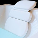 Gorilla Grip Comfort Slip Resistant Large Thick Soft Waterproof Relaxing Spa Bath Pillow, Fits Curved or Straight Back Tubs, Cushion Support Head and Neck in Tub, Bathtub Accessory, 3 Panel, White Gorilla Grip