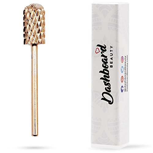 Dashboard Beauty Nail Drill Bit - Large Rounded Barrel Bit with 2 Way Rotate use for Right & Left - 3/32" Shank Compatible with Any Efile Nail Drill - Ensure Safe Experience for Customers (X Coarse) DASHBOARD BEAUTY
