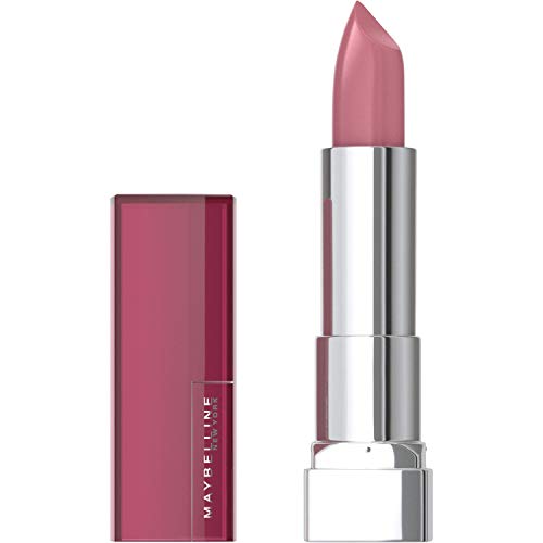 Maybelline Color Sensational Lipstick, Lip Makeup, Cream Finish, Hydrating Lipstick, Nude, Pink, Red, Plum Lip Color, Romantic Rose, 0.15 oz; (Packaging May Vary) Maybelline New York