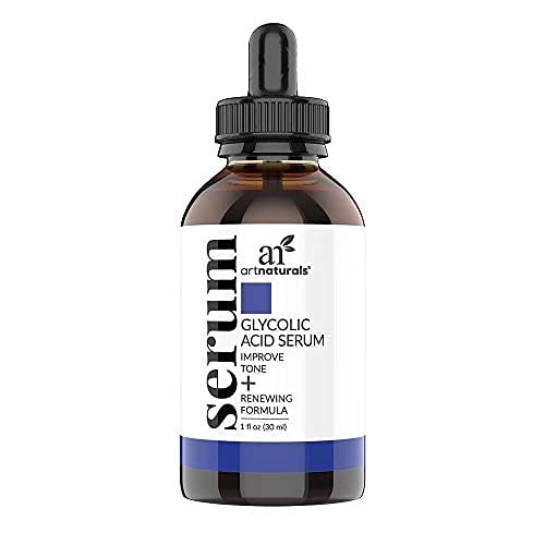 artnaturals Glycolic Serum - Face Serum - Vitamin C and Aloe Vera - Exfoliates and Minimizes Pores, Reduce Acne, Breakouts, and Appearance of Aging and Scars -1 oz. Artnaturals