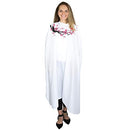 Hair Cutting Cape for Adults - Cherry Blossoms Print - 100% Polyester Lightweight Water Resistant Hair Cape - 58in x 50in - Snap Closure - Haircut Cape - Salon Cape Salon Supply Co
