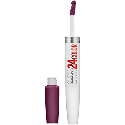 Maybelline SuperStay 24, 2-Step Liquid Lipstick, Extreme Aubergine Maybelline New York