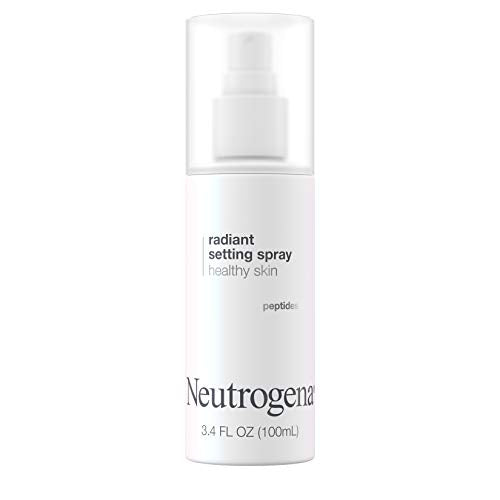 Neutrogena Healthy Skin Radiant Makeup Setting Spray, Long-Lasting, Formulated with Antioxidants & Peptides Weightless Face Setting Mist for Healthy Looking, Glowing Skin, 3.4 fl. oz Neutrogena
