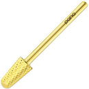 Pana 3/32" Safety Bit Nail Carbide Bit - For Electric Dremel Drill Machine (Medium, Cone - Gold) PANA