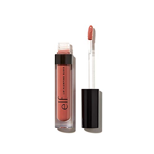e.l.f., Lip Plumping Gloss, Hydrating, Nourishing, Invigorating, High-Shine, Plumps, Volumizes, Cools, Soothes, Mocha Twist, Shimmer, 0.09 Oz e.l.f.