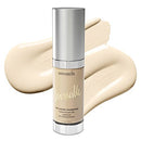Mirabella Invincible Anti-Aging Full Coverage HD Liquid Foundation, Ivory I - Moisture-Rich Formula Minimizes Acne, Fine Lines & Wrinkles for Smoother & Brighter Skin - Paraben-Free & Cruelty-Free Mirabella