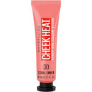 Maybelline Cheek Heat Gel-Cream Blush Makeup, Lightweight, Breathable Feel, Sheer Flush Of Color, Natural-Looking, Dewy Finish, Oil-Free, Coral Ember, 0.27 Fl Oz Maybelline New York