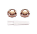 Facial Hair Remover Replacement Heads Compatible with Finishing Touch Flawless Facial Hair Removal Tool for Women, Rose Gold - 2 Count Hippie Hype