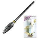 PANA Professional 3/32" Shank Size - Large Cone Silver Carbide Bit Extra Fine Grit - Nail Drill Bit for Dremel Machine PANA