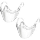BeiYoYo Durable Clear Face Mask, Reusable Transparent Face Protection, Visible Expression，Breathable and Prevent Glasses Fog (1pcs) Beiyoyo