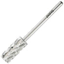 USA PANA Professional 3/32" Shank Size - Flat Top Small Barrel Carbide Bit - 5X Coarse Grit to Extra Fine Grit - Gold, Silver, DLC Black - Nail Drill Bit for Dremel Machine (5x Coarse, Silver) PANA