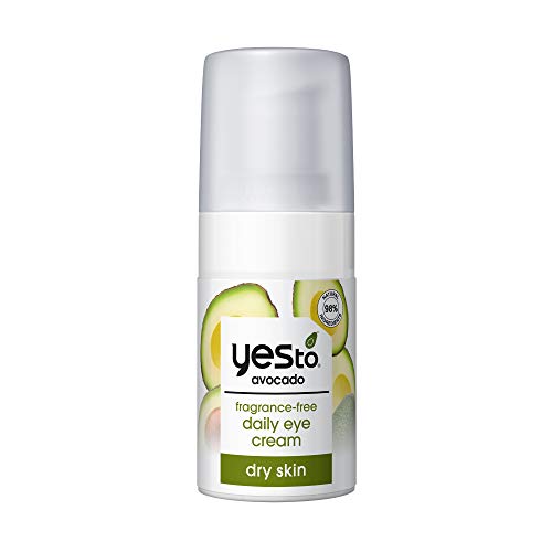 Yes To Avocado Fragrance Free Daily Eye Cream, 0.5 Ounce + Dry Skin + Moisturize and Nourish Skin + Avocado Oil and Hyaluronic Acid + 99% Natural Ingredients (Pack of 6) Yes To