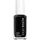 essie expressie Quick-Dry Vegan Nail Polish, Now Or Never, Black, 0.33 Ounce essie